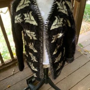 Kataya Black and Cream Sweater, Size S, Tag On.